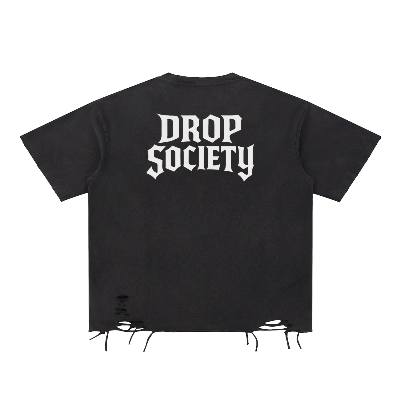 Snow Washed Raw-Hem T-Shirt ODMPOD