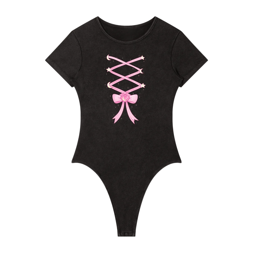 Women's Mineral Wash Crewneck Bodysuit ODMPOD