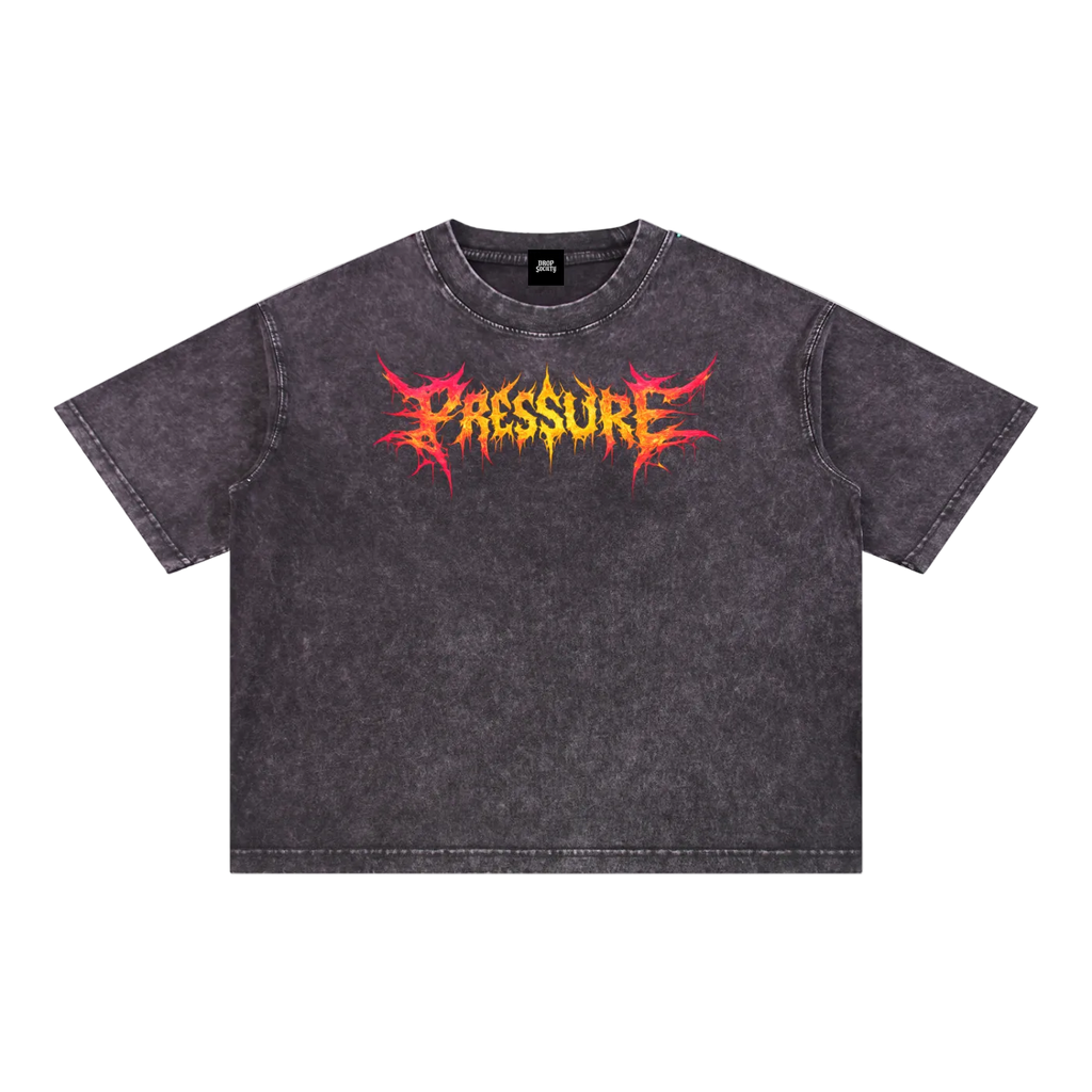 Mineral Wash Boxy Cotton T-Shirt ODMPOD