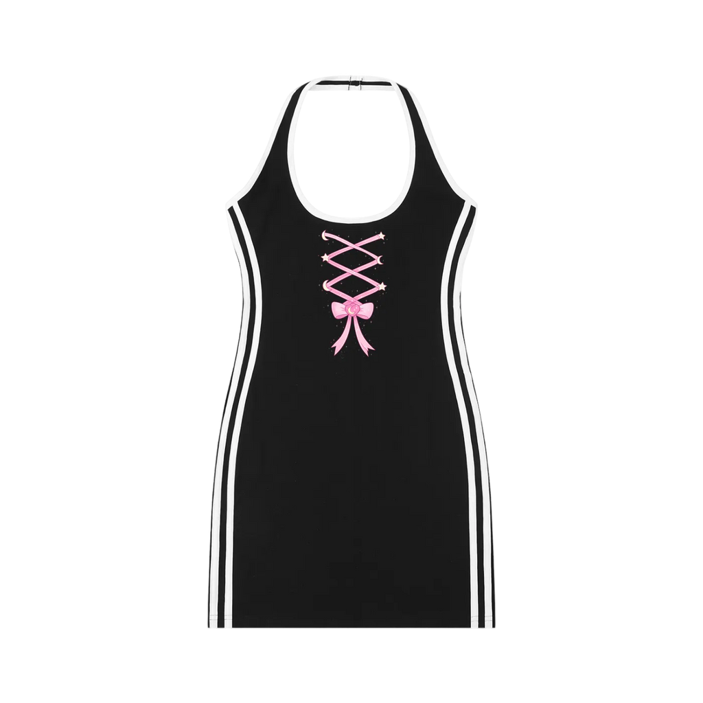 Women's Binding Tight Halter Dress ODMPOD