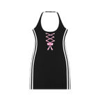 Women's Binding Tight Halter Dress ODMPOD