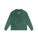 Drop Signature Acid Wash Oversize Long Sleeve T-Shirt 