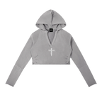 Perfect Sinner Vintage Washed Raw Edge Hoodie (Matches with pants) ODMPOD