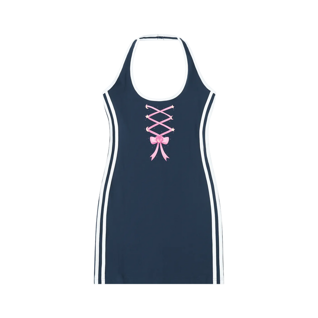 Women's Binding Tight Halter Dress ODMPOD