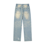 "Perfect Sinner" Sun Fade Raw Hem Denim Jeans ODMPOD