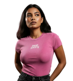 Drop OFFICIAL Vintage-Wash Bodycon Cotton T-Shirt