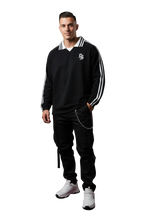 Drop Signature Contrast Collar Sweatshirt