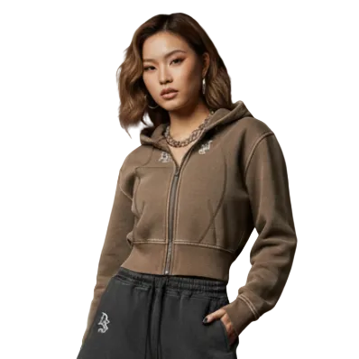 Drop Vamp SIGNATURE Shorts + Vamp Cropped Fleece Hoodie