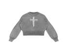 Perfect Sinner  Balloon Sleeve Cropped Sweater ODMPOD