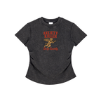 Vintaged-Wash Bodycon Cotton T-Shirt ODMPOD