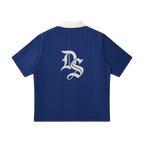 Contrast Collar Striped Soccer Jersey ODMPOD