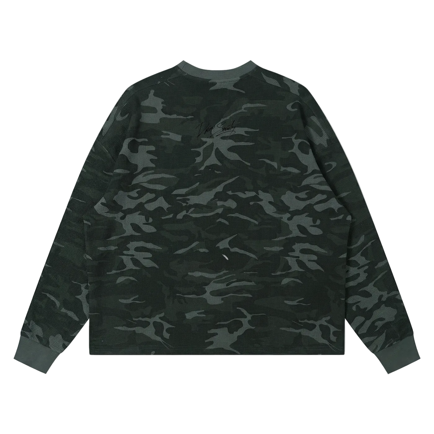 Unisex Waffle Boxy Long Sleeve T-Shirt ODMPOD