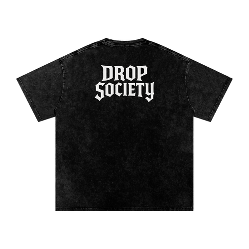"ANXIETY KILLER" Acid Wash Oversized T-Shirt ODMPOD