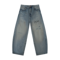 Men's Distressed Barrel Leg Jeans ODMPOD