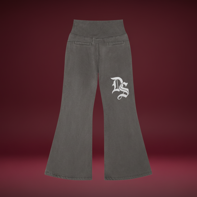 Vamp Initial Vintage Washed Flared Fleece Pants ODMPOD