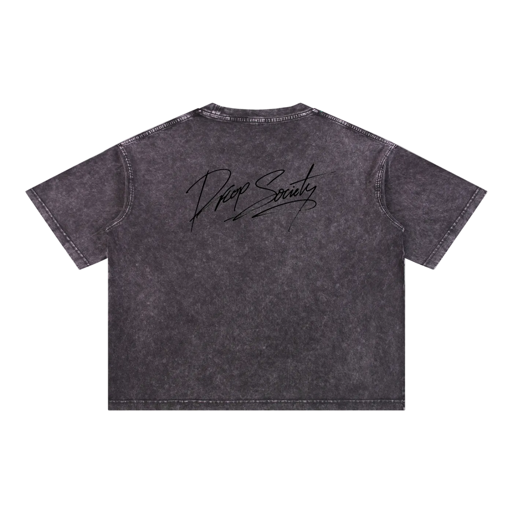 Mineral Wash Boxy Cotton T-Shirt ODMPOD