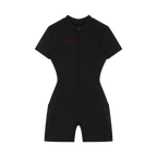 Sovereign Heart Quarter-Zip Short Sleeve Romper Drop Society