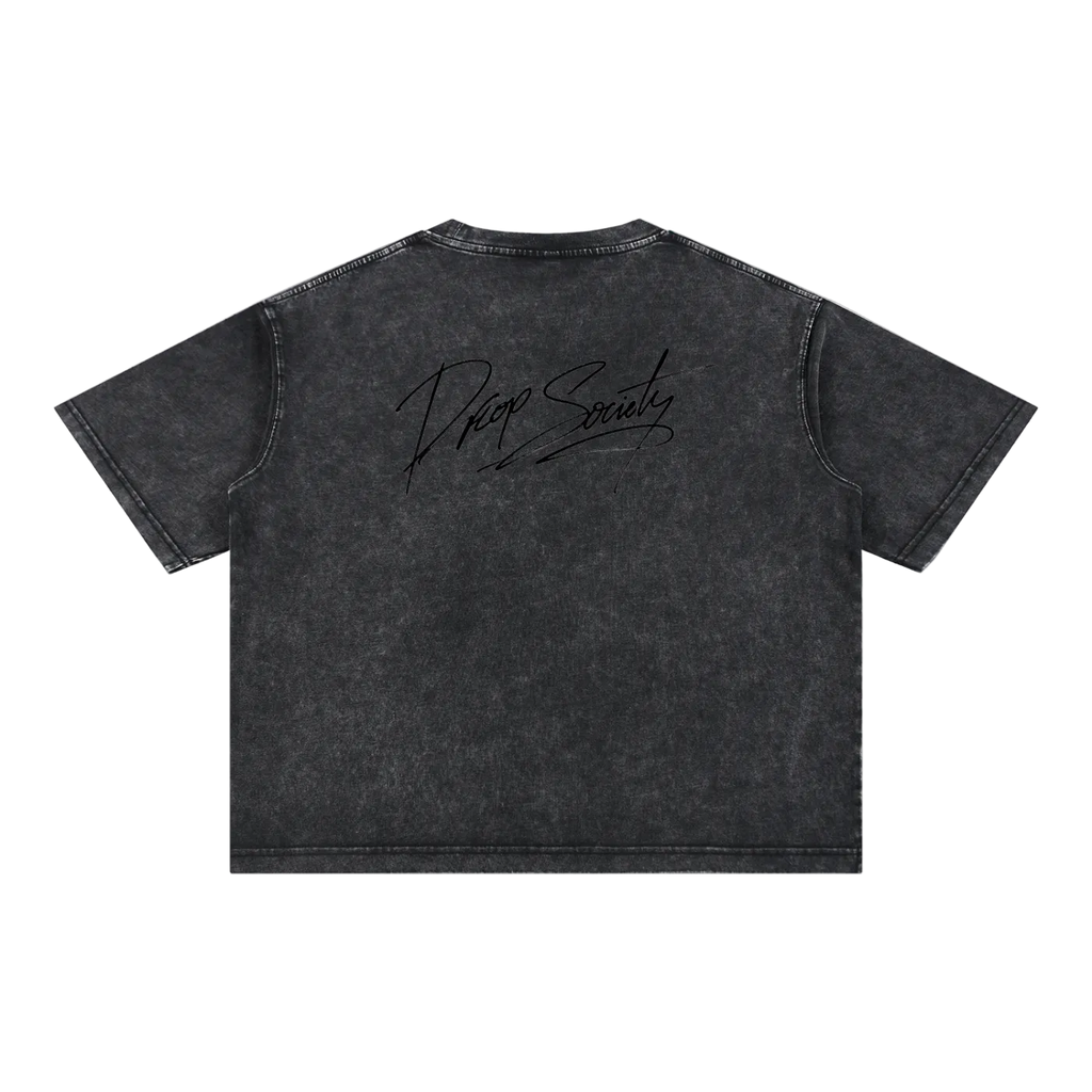 Mineral Wash Boxy Cotton T-Shirt ODMPOD