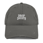 OFFICIAL DROP DISTRESSED DAD HAT Drop Society