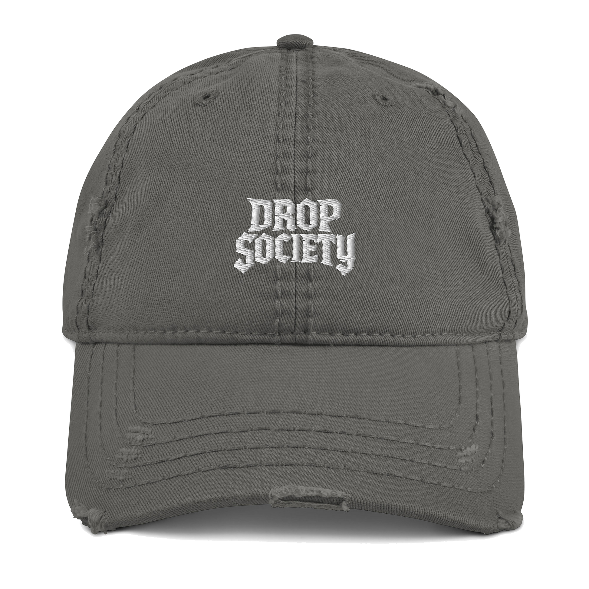 OFFICIAL DROP DISTRESSED DAD HAT Drop Society
