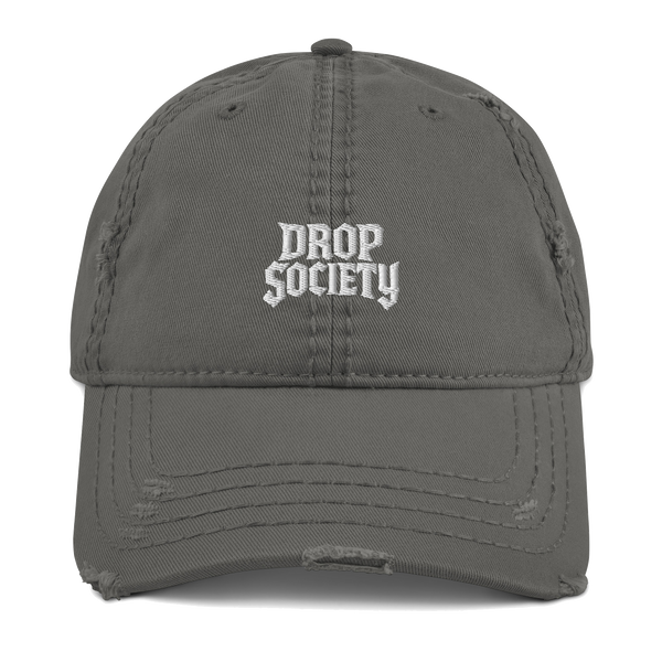 OFFICIAL DROP DISTRESSED DAD HAT Drop Society
