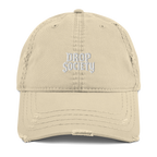 OFFICIAL DROP DISTRESSED DAD HAT Drop Society