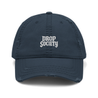 OFFICIAL DROP DISTRESSED DAD HAT Drop Society