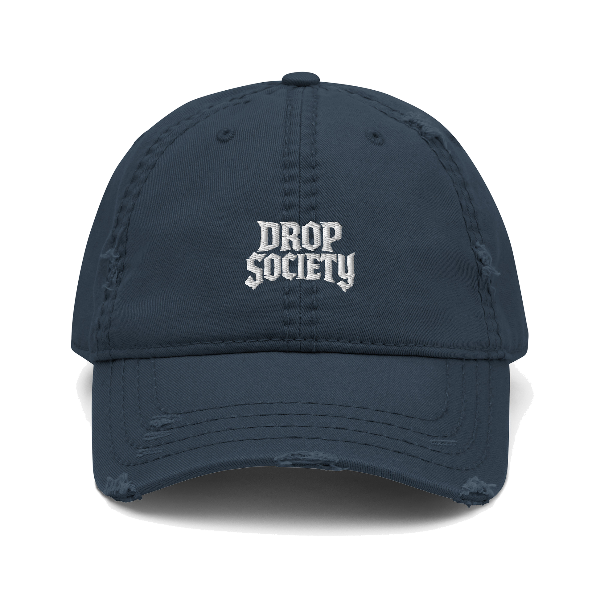 OFFICIAL DROP DISTRESSED DAD HAT Drop Society