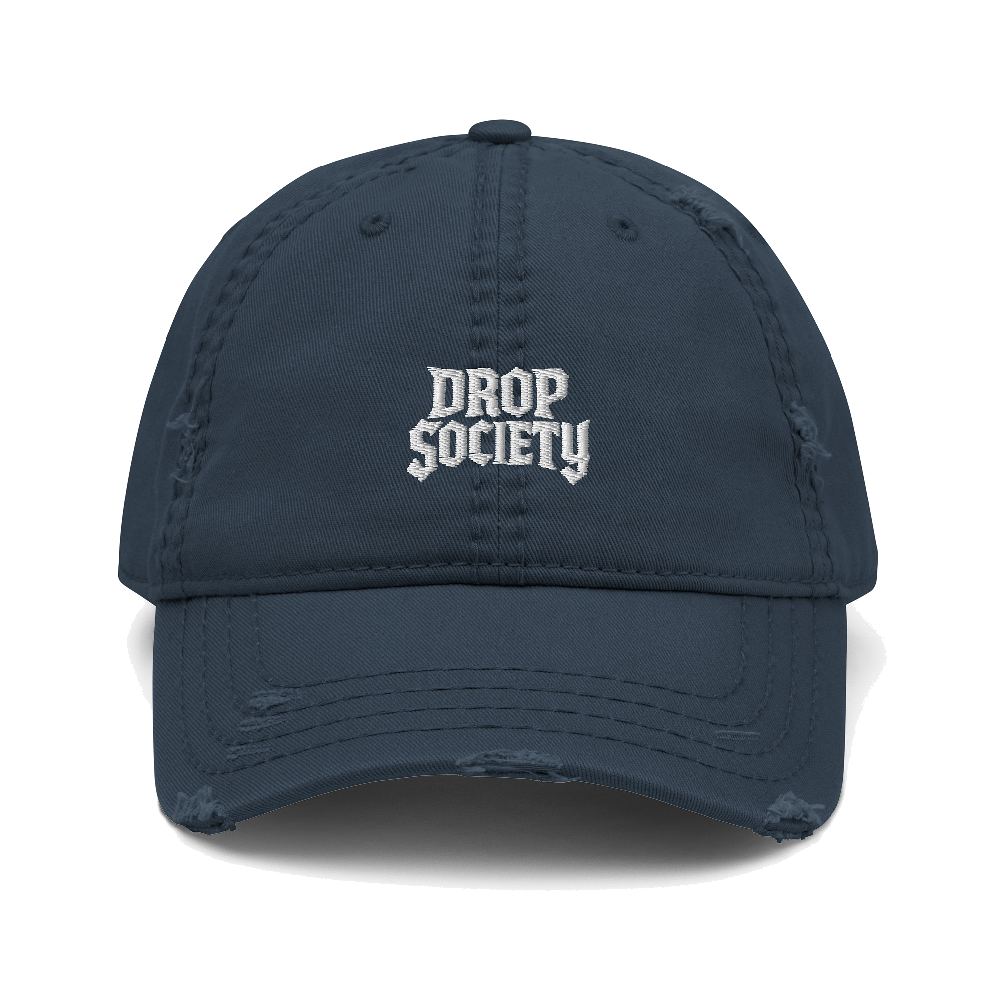 OFFICIAL DROP DISTRESSED DAD HAT Drop Society