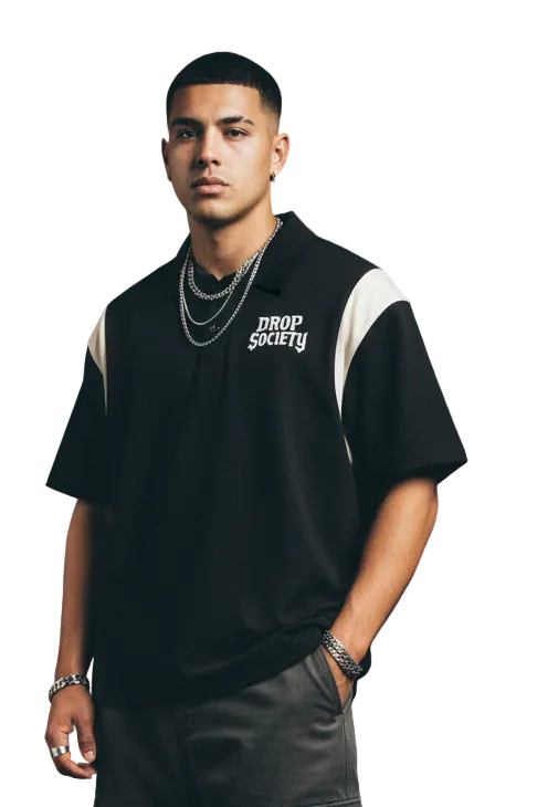 Official Contrast Polo Shirt Drop Society