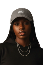 OFFICIAL DROP DISTRESSED EMBROIDERED DAD HAT Drop Society
