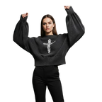 Perfect Sinner Balloon Sleeve Cropped Sweater