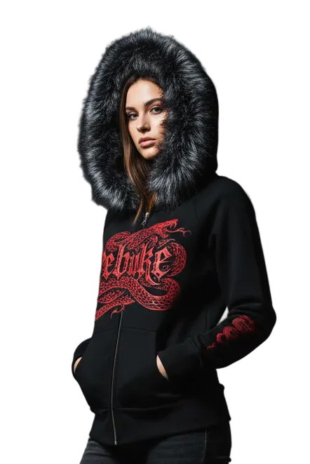 Drop Society Rebuke Drop Fur Full-Zip Hoodie PODpartner