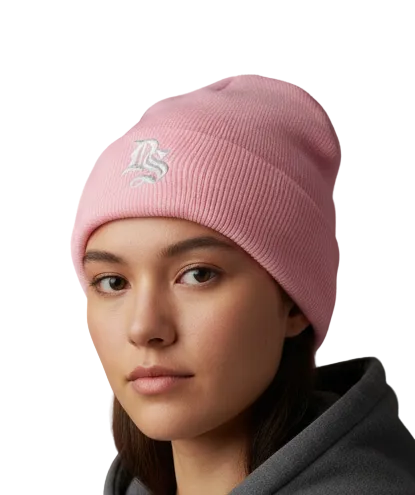 Streetwear Embroidered Cuffed Beanie