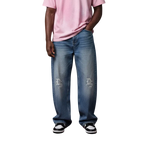 Sun Fade Heavyweight Denim Jeans Drop Society