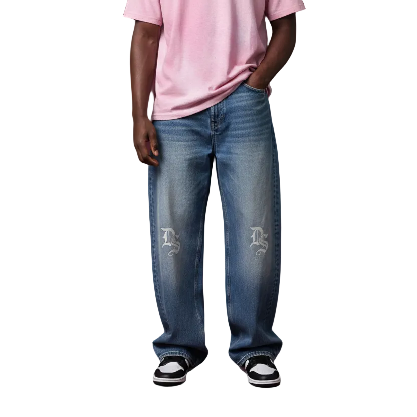 Sun Fade Heavyweight Denim Jeans Drop Society